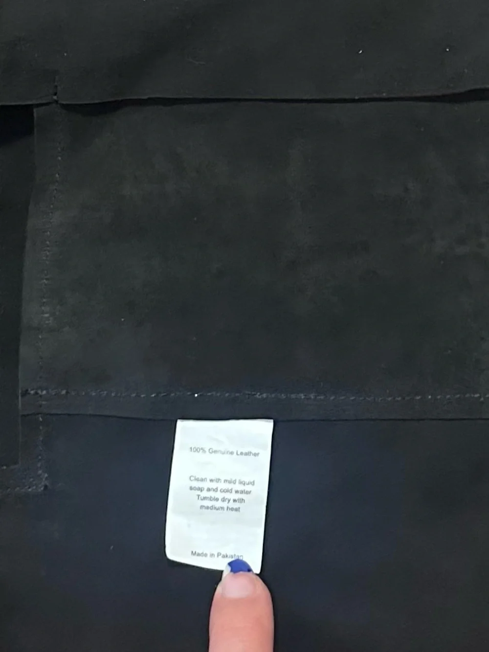 Jakett New York Men’s Black Zip-Front Leather Jacket Size Large